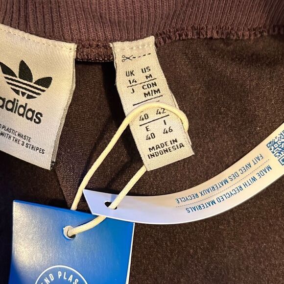 Adidas shadow maroon Suede Skirt size M - Picture 9 of 10